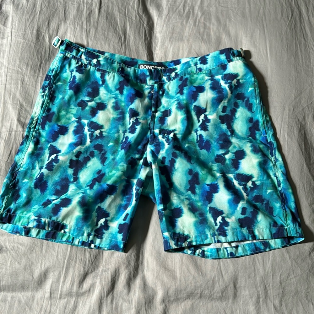 Bonobos tie dye swim trunks